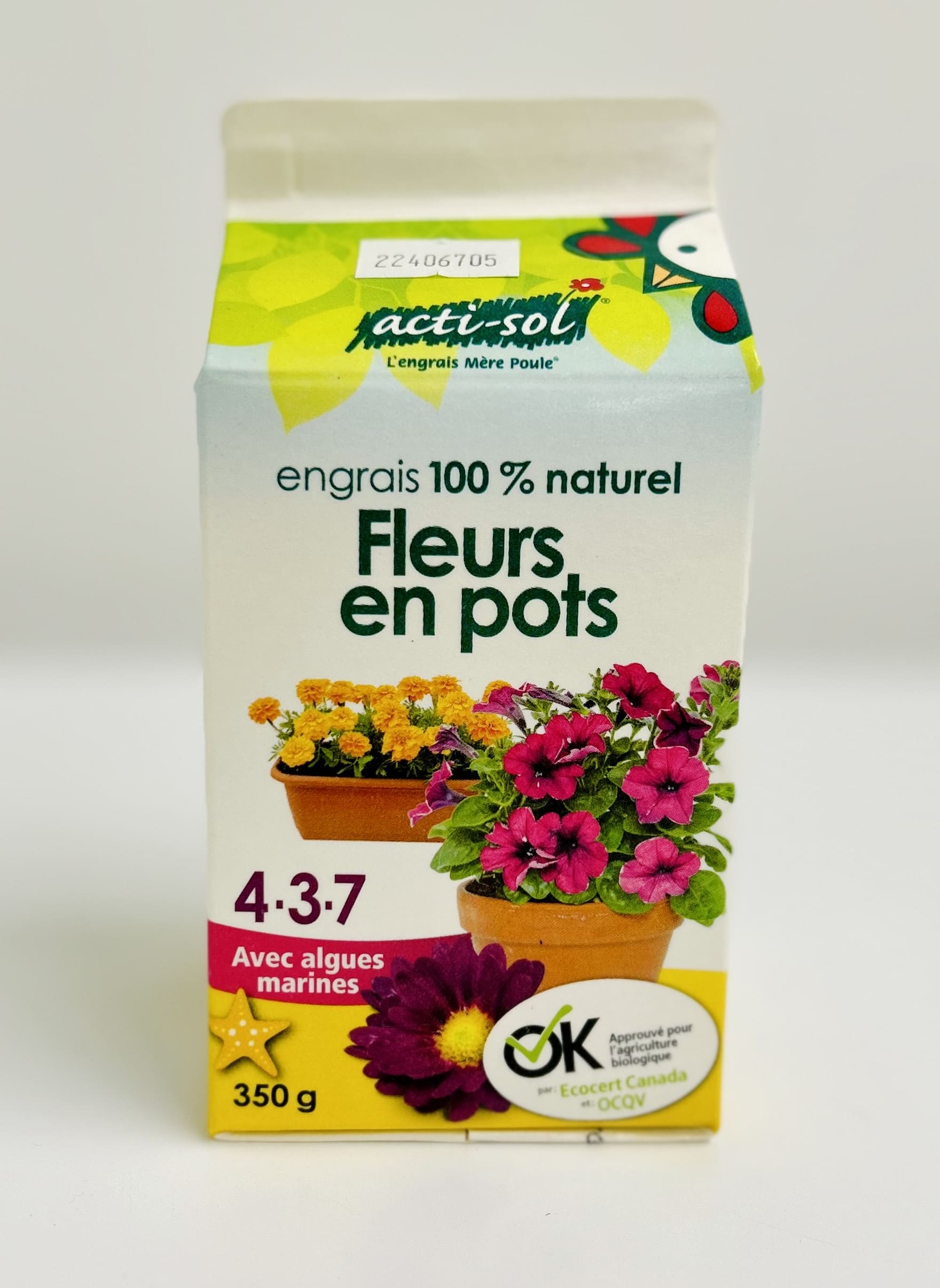 Engrais 4-3-7 pour annuelles